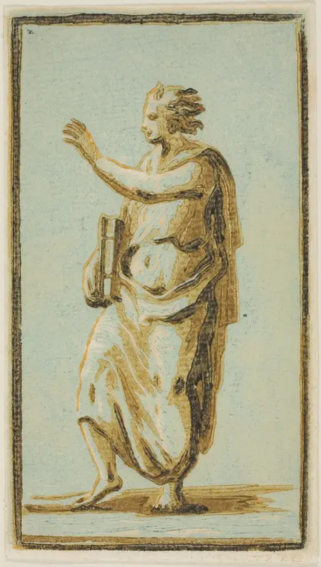Young Man Standing Wall Art by Jean Michel Papillon - High-Resolution Digital Print