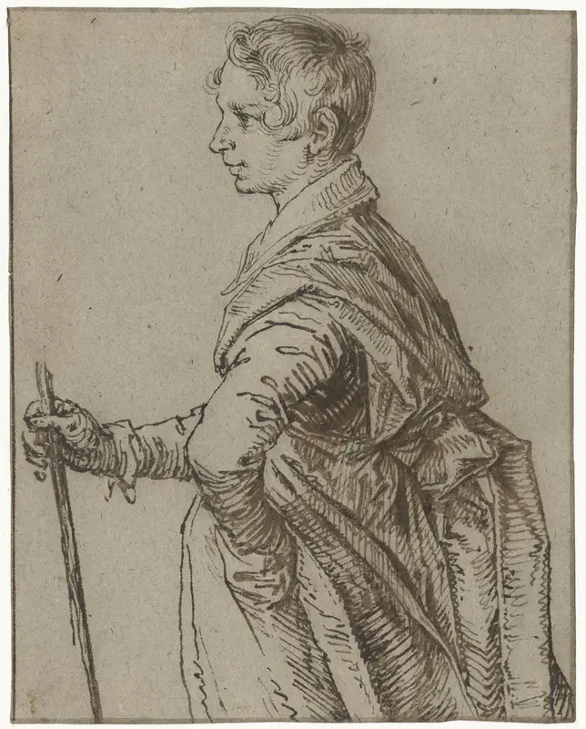 Young man standing Wall Art by Jacques de Gheyn (II) - High-Resolution Digital Print