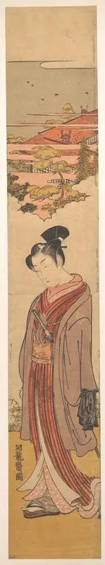 Young Man Strolling near the Sea