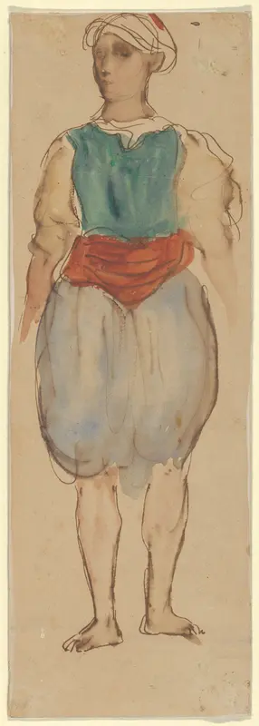 Young Moroccan, Standing Wall Art by Eugène Delacroix - High-Resolution Digital Print