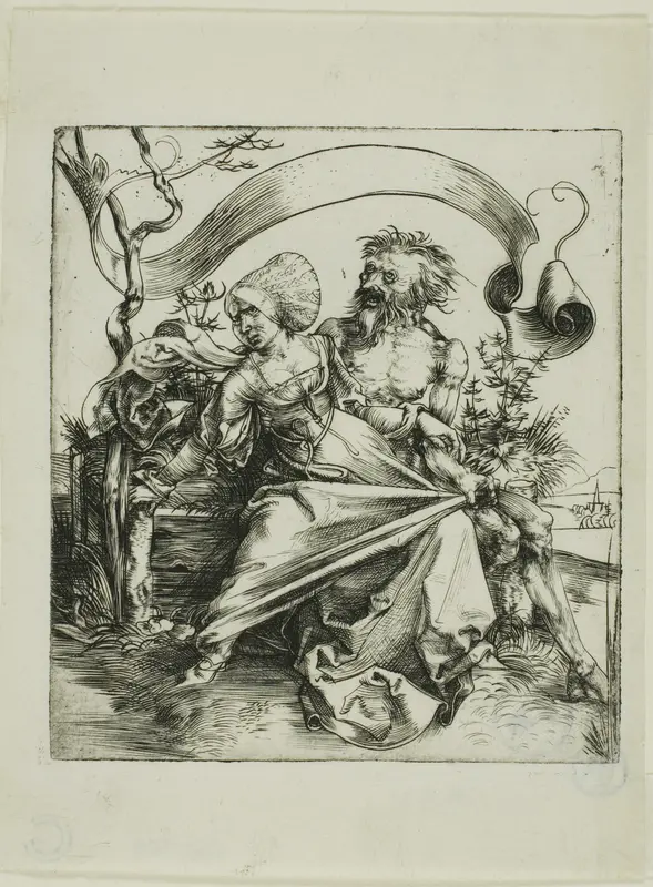 Young Woman Attacked by Death (The Ravisher) Wall Art by Albrecht Dürer - High-Resolution Digital Print