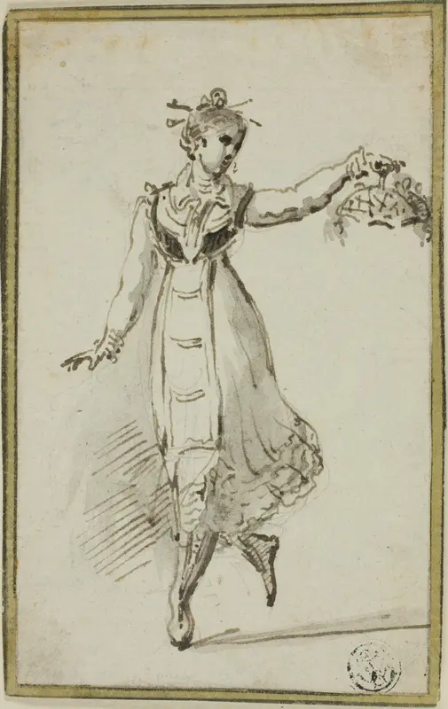 Young Woman Dancing Wall Art by Unknown - High-Resolution Digital Print