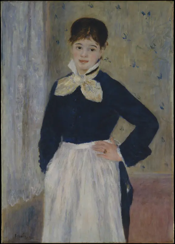 Young Woman (La Servante) Wall Art by Auguste Renoir - High-Resolution Digital Print