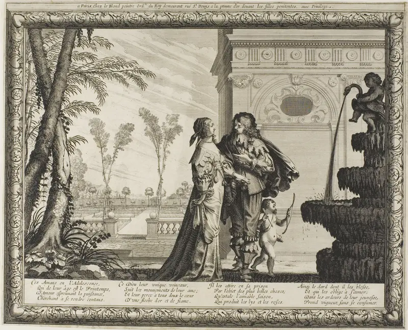 Youth, from The Four Ages of Man Wall Art by Abraham Bosse - High-Resolution Digital Print