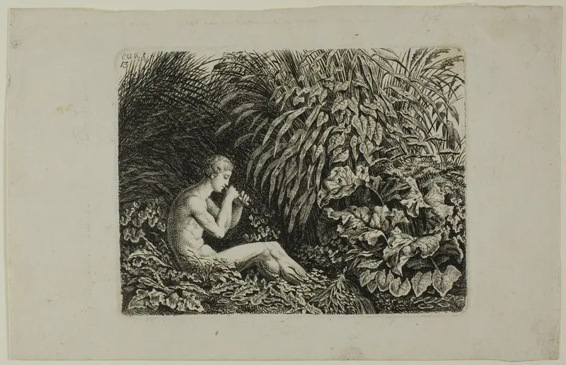 Youth Playing Pipes of Pan