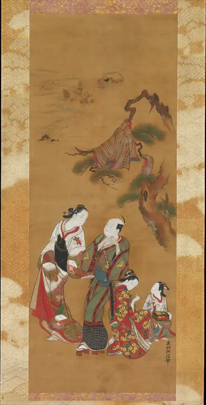 Yukihira and Two Brinemaidens at Suma