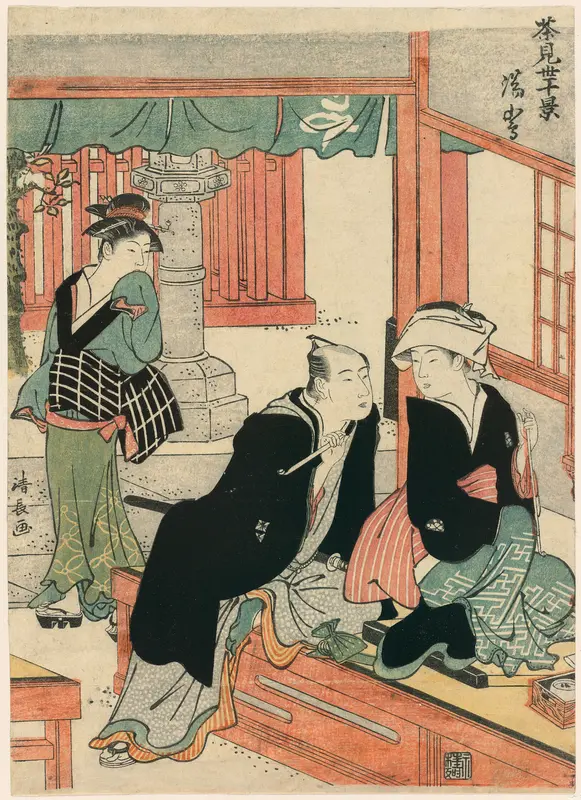 Yushima from the series Scenes of Ten Teahouses (Chamise jikkei)