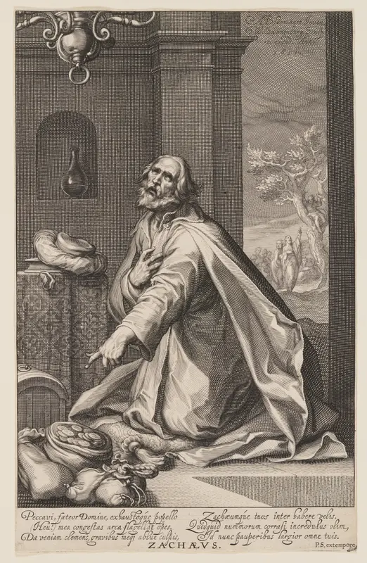 Zachaeus, from Sinners of the Old and New Testament Wall Art by Willem van Swanenburgh - High-Resolution Digital Print
