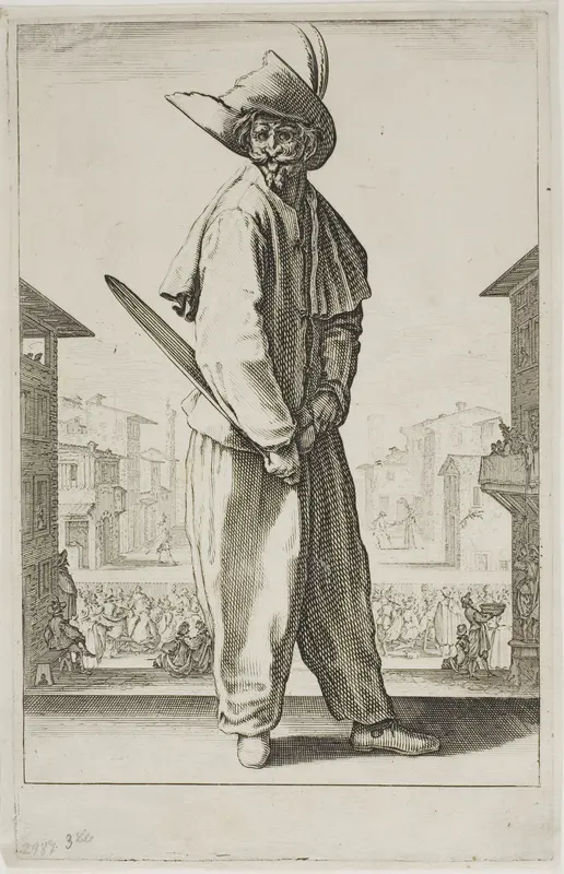 Zanni, from Three Italian Comedians