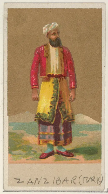 Zanzibar (Turk), from the Natives in Costume series (N16), Teofani Issue, for Allen & Ginter Cigarettes Brands Wall Art by Allen & Ginter - High-Resolution Digital Print