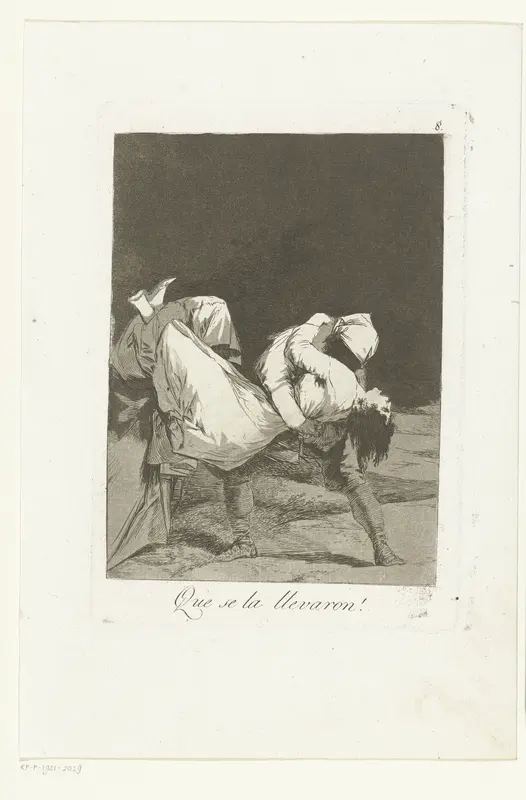 Ze droegen haar weg Wall Art by Francisco de Goya - High-Resolution Digital Print
