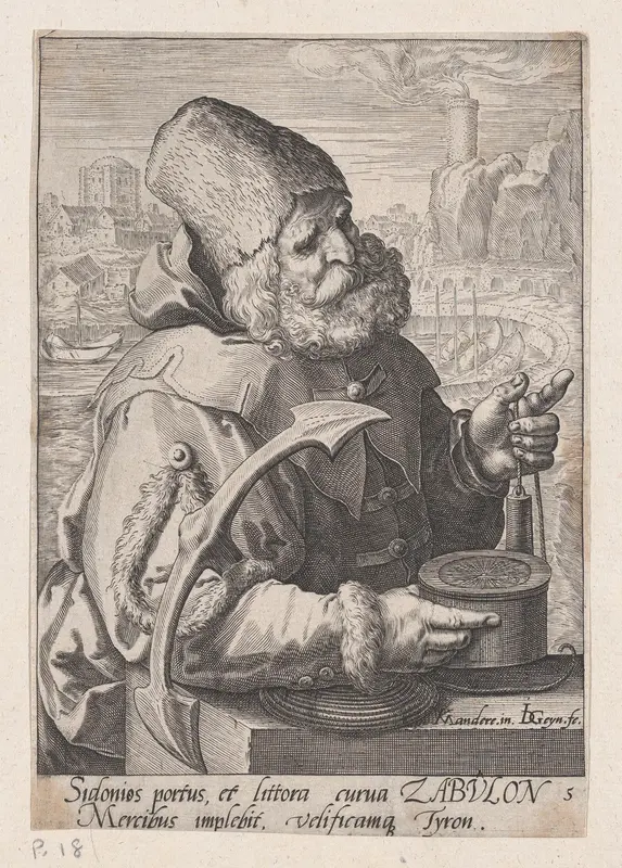 Zebulon, from "The Twelve Sons of Jacob" Wall Art by Jacques de Gheyn II - High-Resolution Digital Print