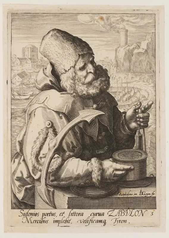 Zebulon, from The Twelve Sons of Jacob Wall Art by Jacob de Gheyn, II - High-Resolution Digital Print