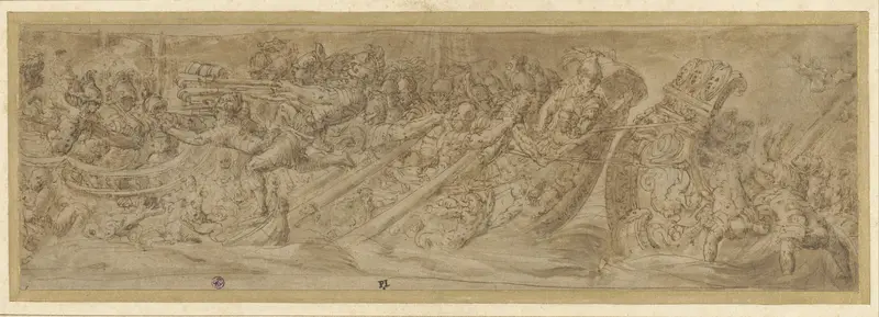 Zeeslag der Romeinen Wall Art by Unknown - High-Resolution Digital Print