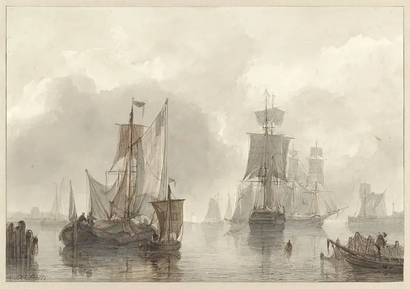 Zeilschepen Wall Art by Christiaan Lodewijk Willem Dreibholtz - High-Resolution Digital Print