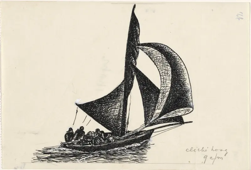 Zeilschip Wall Art by Leo Gestel - High-Resolution Digital Print