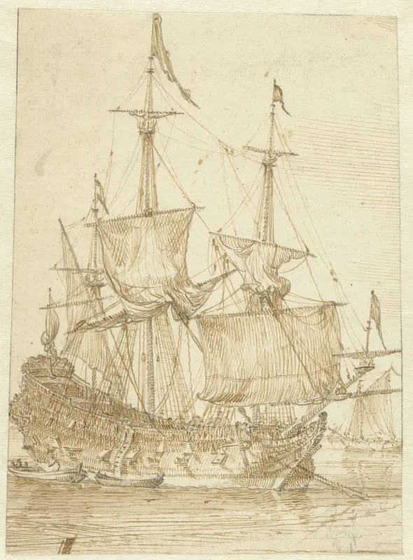 Zeilschip Wall Art by anonymous - High-Resolution Digital Print