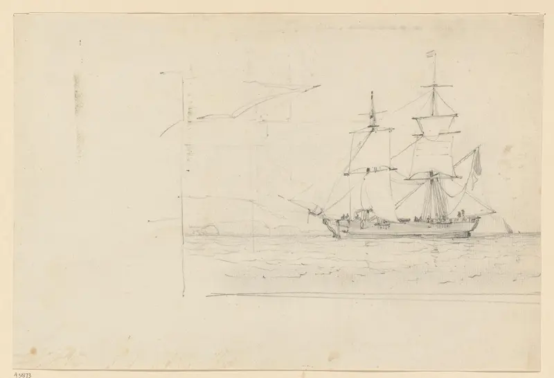Zeilschip Wall Art by Willem Anthonie van Deventer - High-Resolution Digital Print