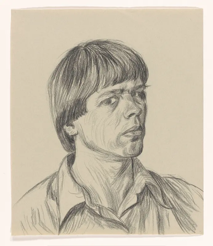 Zelfportret 1986 nr. 142 Wall Art by Philip Akkerman - High-Resolution Digital Print