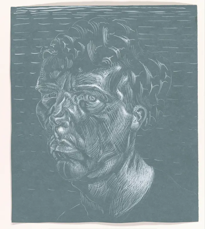Zelfportret 2002 nr. 129 Wall Art by Philip Akkerman - High-Resolution Digital Print