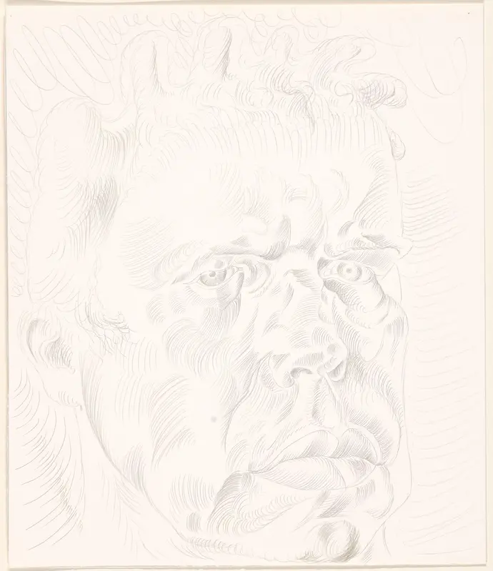 Zelfportret 2003 nr. 83 Wall Art by Philip Akkerman - High-Resolution Digital Print