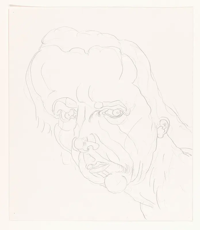 Zelfportret 2012 nr. 180 Wall Art by Philip Akkerman - High-Resolution Digital Print