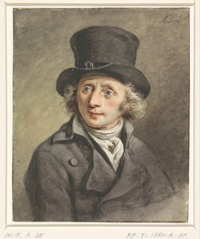 Zelfportret Wall Art by Adriaan de Lelie - High-Resolution Digital Print