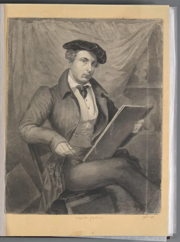 Zelfportret Wall Art by Johann Wilhelm Kaiser (I) - High-Resolution Digital Print