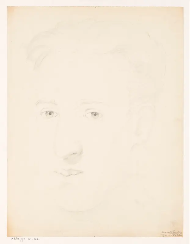 Zelfportret: B-1-1, juni 1942 Wall Art by Cor van Teeseling - High-Resolution Digital Print