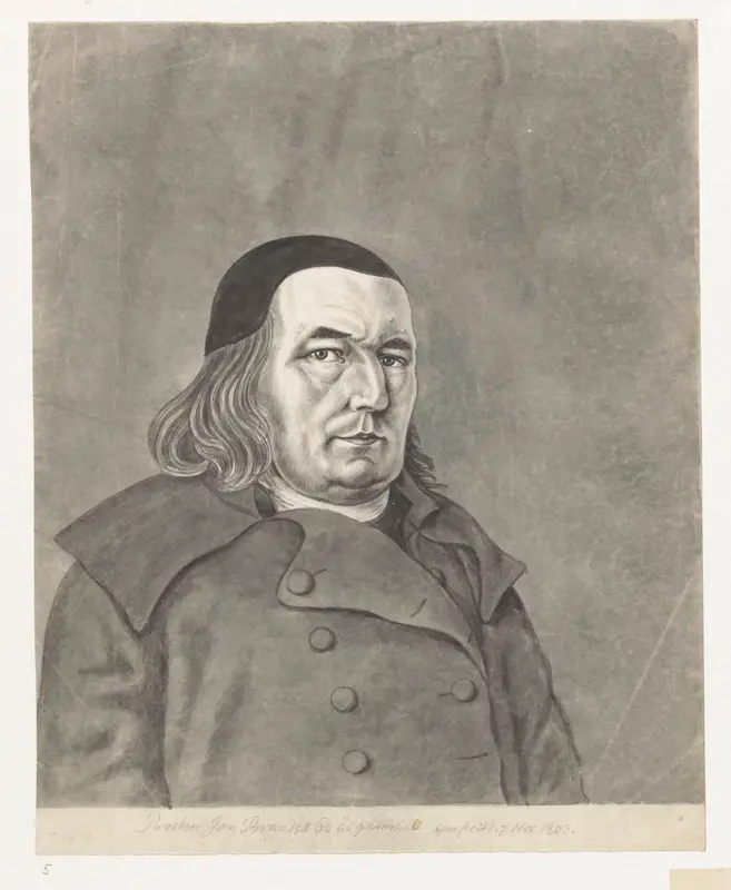 Zelfportret Jan Brandes 1803 Wall Art by Jan Brandes - High-Resolution Digital Print