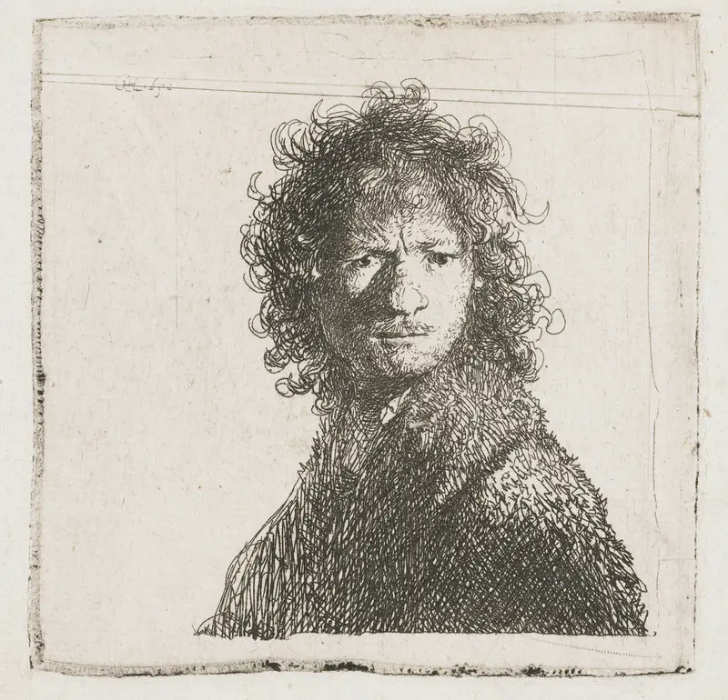 Zelfportret met gefronst voorhoofd Wall Art by Unknown - High-Resolution Digital Print