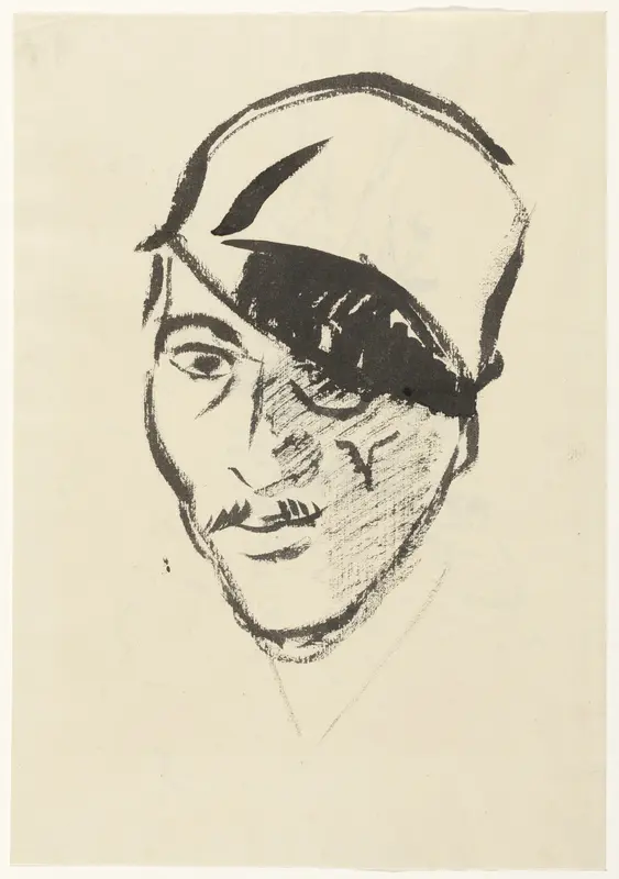 Zelfportret met zwarte ooglap Wall Art by Rik Wouters - High-Resolution Digital Print