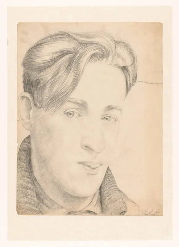 Zelfportret, september 1942 Wall Art by Cor van Teeseling - High-Resolution Digital Print