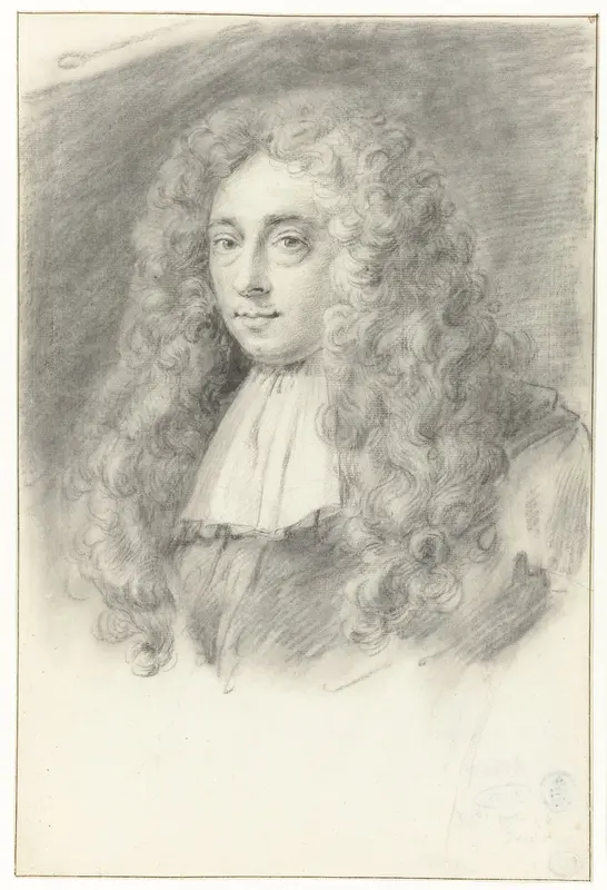 Zelfportret (?) van Constantijn Huygens de Jonge Wall Art by Unknown - High-Resolution Digital Print