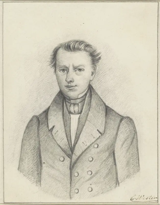Zelfportret van Cornelis Wester Wall Art by Cornelis Wester - High-Resolution Digital Print