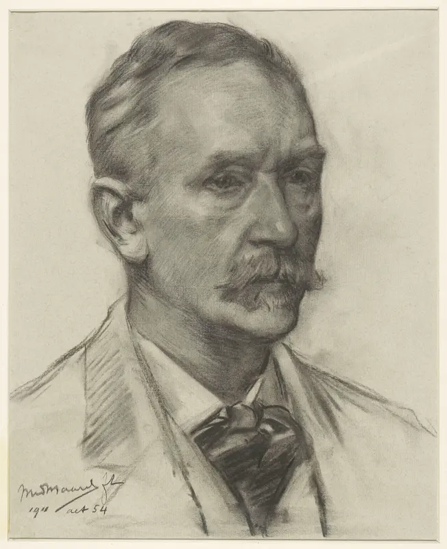 Zelfportret van de schilder Marinus van der Maarel Wall Art by Marinus van der Maarel - High-Resolution Digital Print