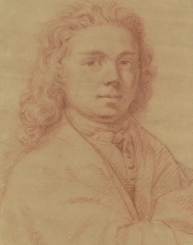 Zelfportret van de tekenaar Hendrik van der Vugt Wall Art by Hendrik van der Vugt - High-Resolution Digital Print