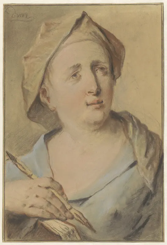 Zelfportret van Dionys van Nijmegen Wall Art by Dionys van Nijmegen - High-Resolution Digital Print
