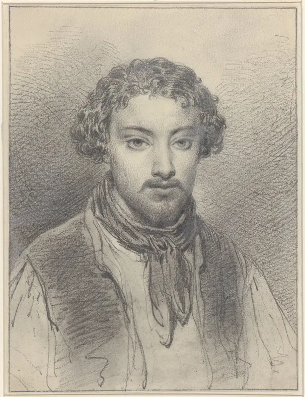 Zelfportret van Eugenius Frans de Block Wall Art by Eugène François de Block - High-Resolution Digital Print
