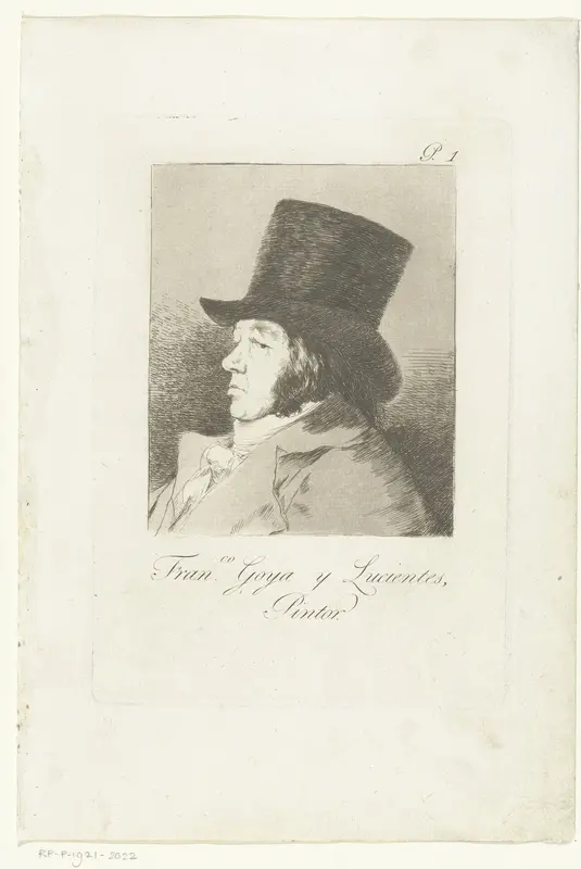 Zelfportret van Francisco Goya Wall Art by Francisco de Goya - High-Resolution Digital Print