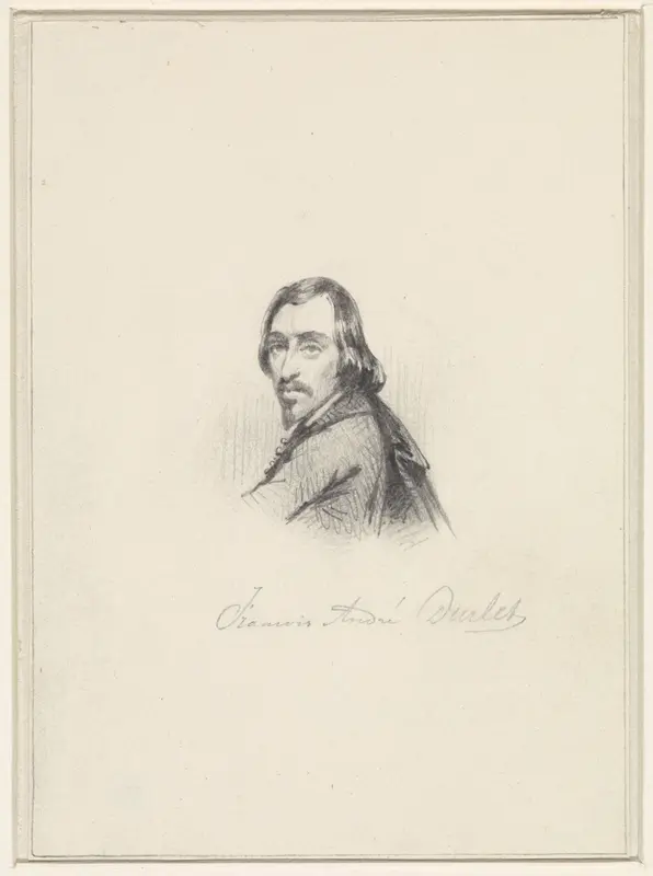 Zelfportret van François André Durlet Wall Art by Franciscus Andreas Durlet - High-Resolution Digital Print