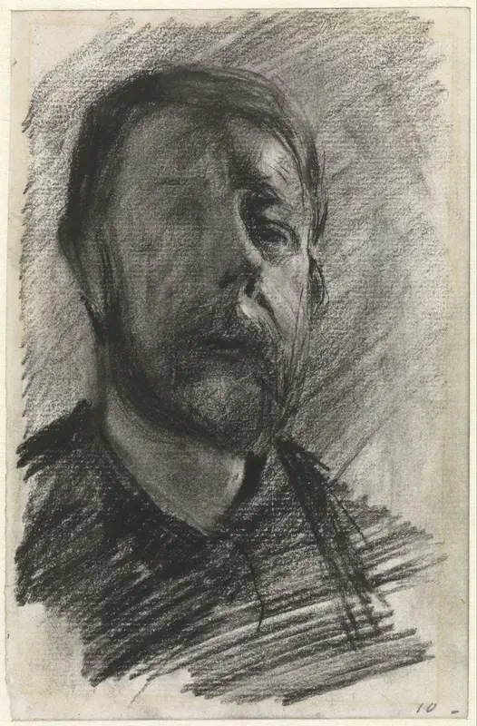 Zelfportret van George Hendrik Breitner Wall Art by George Hendrik Breitner - High-Resolution Digital Print