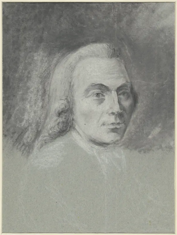 Zelfportret van Gerrit Zegelaar, met pruik Wall Art by Gerrit Zegelaar - High-Resolution Digital Print