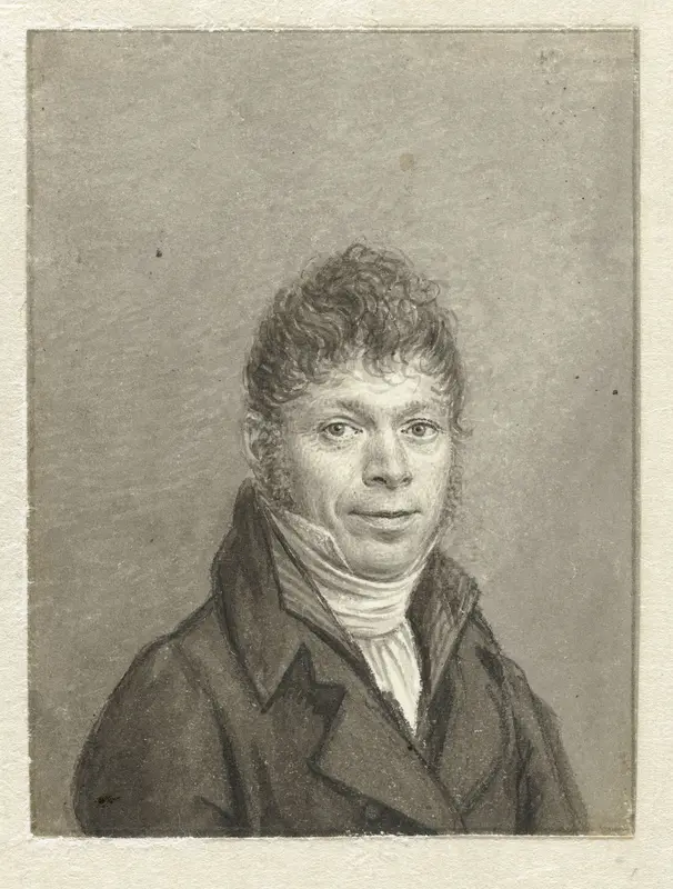 Zelfportret van Hendrik Willem Caspari Wall Art by Hendrik Willem Caspari - High-Resolution Digital Print