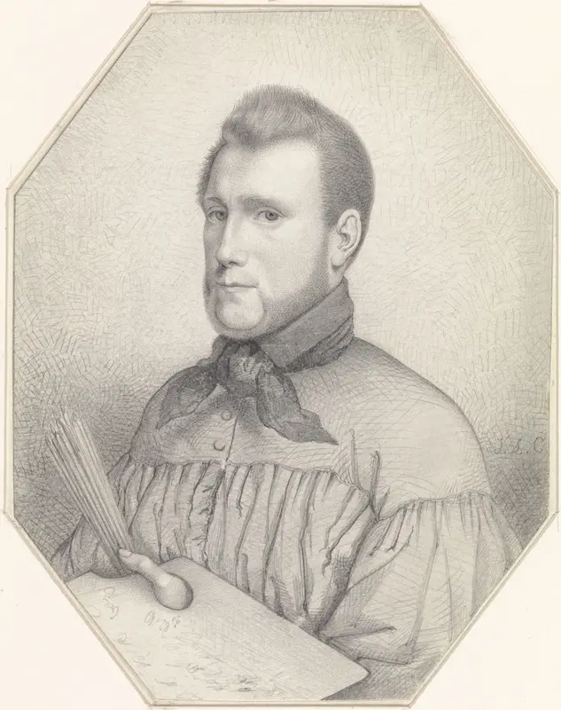 Zelfportret van Jacobus Ludovicus Cornet Wall Art by Jacobus Ludovicus Cornet - High-Resolution Digital Print