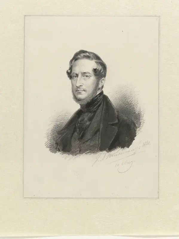 Zelfportret van Jan Adam Kruseman Jansz Wall Art by Jan Adam Kruseman - High-Resolution Digital Print