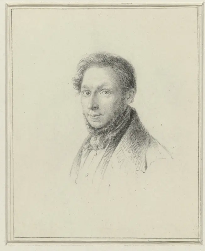 Zelfportret van Jan Baptist Tetar van Elven Wall Art by Jan Baptist Tetar van Elven - High-Resolution Digital Print