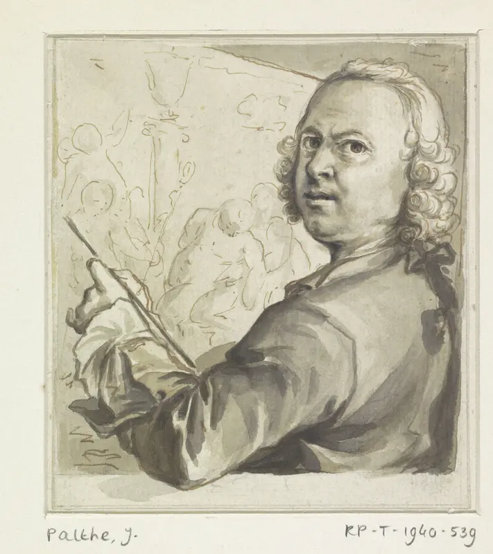 Zelfportret van Jan Palthe Wall Art by Jan Palthe - High-Resolution Digital Print