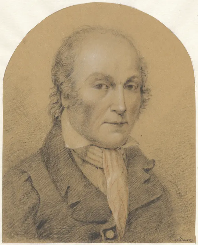 Zelfportret van Jean François Michel Mourot Wall Art by Michel Mourot - High-Resolution Digital Print