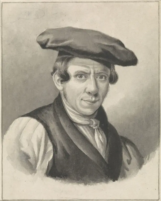 Zelfportret van Johannes Boshamer Wall Art by Johannes Boshamer - High-Resolution Digital Print
